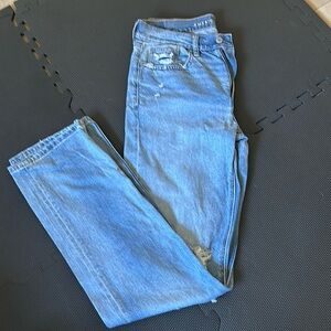 Low rise baggy straight jean